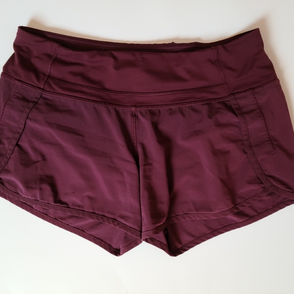 lululemon athletica Pants - Lululemon Run Speed Shorts in Mulled Wine